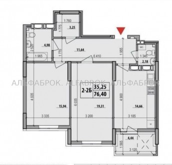 Продам 2 комн. квартиру, общая площадь 76м2 на 19 этаже в ЖК элит-класса «Русано. . фото 7