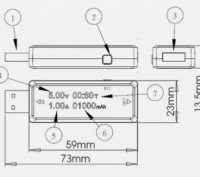  
USB Тестер Keweisi KWS-V21 вольтметр амперметр измеритель емкости аккумулятора. . фото 3