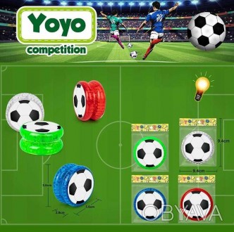 Игра "Йо-йо" "Футбол", 4 цвета, свет, п/е /600-2/ 2212 ish 
Отправка товара:
• С. . фото 1