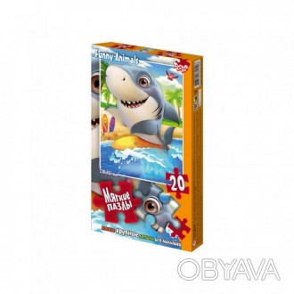 Пазли "Акула" від українського виробника Danko Toys Товар відправляється по повн. . фото 1