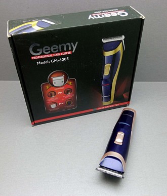 Geemy GM-6005
Машинка для стриження Geemy GM-6005 має найгостріші ножі з титанов. . фото 3