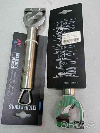 Открывалка металлическая с ручкой "труб" на упаковке сделана из высококачественн. . фото 1