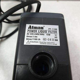 Фільтр Atman PF-1100 підходить для акваріумів об'ємом до 350 л.
Завдяки двом філ. . фото 6