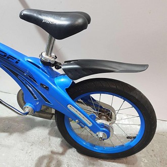 Велосипед детский PROF1 14д. LMG14125 (1шт) Projective,магнез.рама,синий, доп.ко. . фото 8