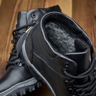 
Мужские зимние ботинки из натуральной кожи 
✅ Утеплитель теплый натуральный 100. . фото 3