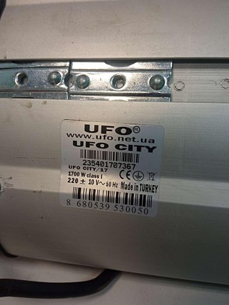 Інфрачервоний нагрівач UFO City призначений для обігрівання невеликих побутових . . фото 4