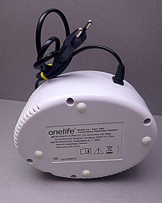 Ингалятор Onelife AERO NEB компрессорный
Источник питания: 220 В, 50 Гц
Потребля. . фото 7