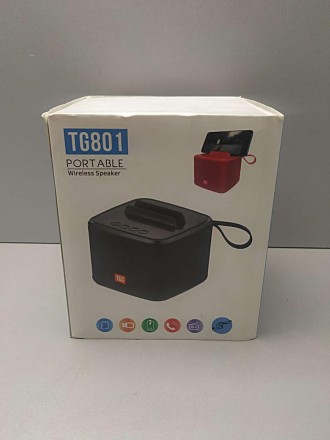 Портативна блютуз-колонка T&G TG801  AUX, Micro-SD card, USB, FM-Radio Чорний
Пе. . фото 3
