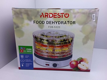 Сушарка для овочів і фруктів ARDESTO FDB-5320 дасть змогу висушити: фрукти, овоч. . фото 4