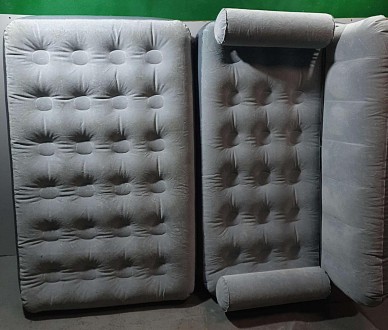 Надувний диван-трансформер 3 в 1 Bestway 75079 Сірий 
Багатофункціональний надув. . фото 3