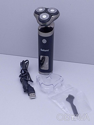 Электробритва мужская Saturn ST-HC7422 – аккумуляторная модель стильного совреме. . фото 1