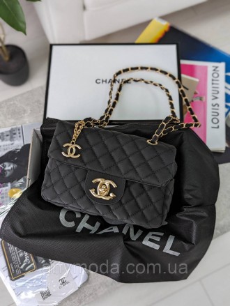 Сумка женская Chanel клатч Шанель черный нейлон. Бровары. фото 1 Сумка женская Chanel клатч Шанель черный нейлон. Бровары. фото 1