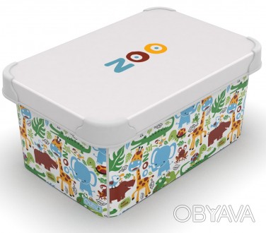 Краткое описание:
Коробка з кришкою QUTU STYLE BOX ZOO 5 л. Об'єм: 5 л. Розмір (. . фото 1