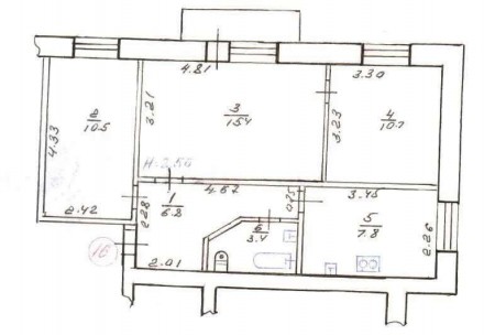 Номер оголошення на сайті компанії: SF-2-746-027-OB.
 У продажу 3 кімнатна кварт. Одесская. фото 10