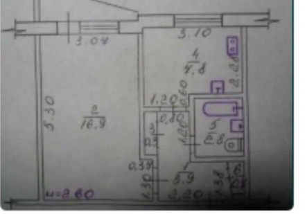 Номер оголошення на сайті компанії: SF-2-708-931-OB.
Пропонуємо 1 кімнатну кварт. . фото 2