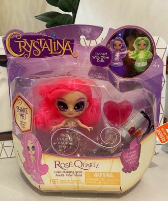 Лялька світлодіодна Кристаліна кварц з амулетом Crystalina Dolls - Rose Quartz L. . фото 7
