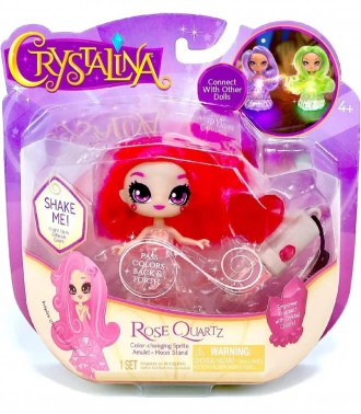 Лялька світлодіодна Кристаліна кварц з амулетом Crystalina Dolls - Rose Quartz L. . фото 4