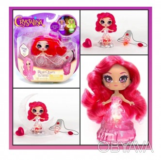 Лялька світлодіодна Кристаліна кварц з амулетом Crystalina Dolls - Rose Quartz L. . фото 1