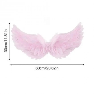  Крила з пір'я рожеві 1116 Представляємо вашій увазі наші рожеві крила з пір'я р. . фото 3