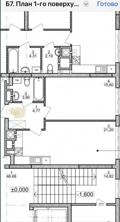 Номер оголошення на сайті компанії: SF-2-771-829-OB.
Продаж однокімнатної кварти. Замарстинов. фото 5