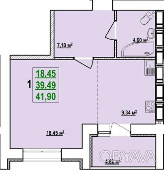 Номер оголошення на сайті компанії: SF-2-216-390-OB.
 пропонуємо купити 1-кімнат. . фото 1