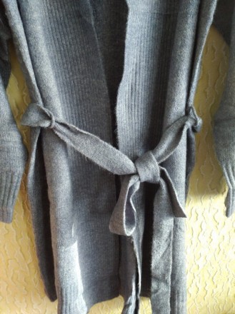 Красивый удлиненный кардиган , кофта под пояс джинсового цвета, Esmara, р.С, Сто. . фото 9