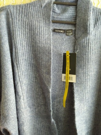 Красивый удлиненный кардиган , кофта под пояс джинсового цвета, Esmara, р.С, Сто. . фото 4