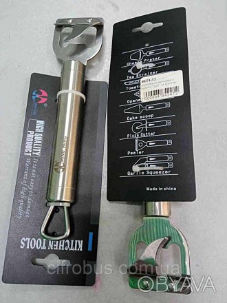 Відкривачка металева з ручкою "труб" на пакованні зроблена з високоякісної неірж. . фото 1