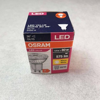 Лампочки Б/У Osram Value PAR16 80 36° 6.9W 575Lm 3000K GU10. Киев. фото 1 Лампочки Б/У Osram Value PAR16 80 36° 6.9W 575Lm 3000K GU10. Киев. фото 1