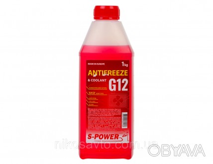 Охолоджуюча рідина S-POWER ANTIFREEZE G12 Red – етиленгліколева охолоджуюча ріди. . фото 1