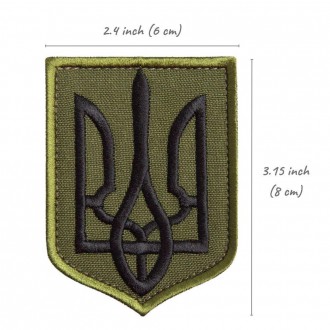 Шеврон "Тризуб" - истинный символ истории и современности Украины. Он пошит в фо. . фото 8