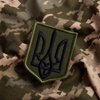 Шеврон "Тризуб" - истинный символ истории и современности Украины. Он пошит в фо. . фото 4