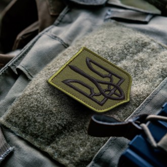 Шеврон "Тризуб" - истинный символ истории и современности Украины. Он пошит в фо. . фото 3