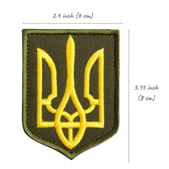 Шеврон "Тризуб" на хаки фоне - это символ украинской гордости, нации, истории и . . фото 7