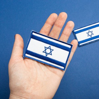 Набор шевронов на липучке с изображением Флага Израиля – яркий и глубокий символ. . фото 6