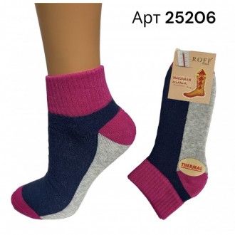 
Теплые махровые женские термо носки Roff арт 25206
Зимние махровые, очень теплы. . фото 7
