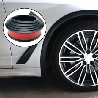 Молдинг на колесные арки BLACK длина 1,5м в одном рулоне (резина, комплект 4шт.). . фото 4