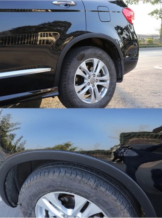 Молдинг на колесные арки BLACK длина 1,5м в одном рулоне (резина, комплект 4шт.). . фото 9