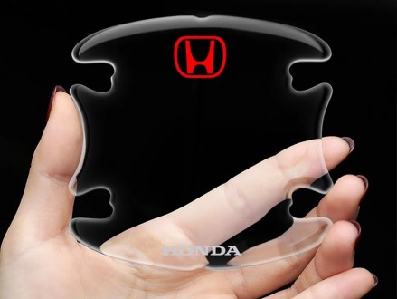 Защитные наклейки под/на ручки авто HONDA ,силиконовая автомобильная пленка на р. . фото 4