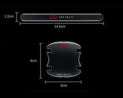 Защитные накладки под дверные ручки с логотипом INFINITI
Защитная накладка под д. . фото 5