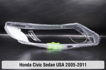 Скло на фару Honda Civic Sedan USA (2005-2011) VIII покоління ліве.
У наявності . . фото 3