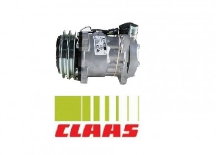 Компрессор кондиционера Case, New Holland, Claas 7h15 132 mm. A2 (7863) Rotolock. . фото 13