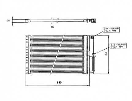 Конденсатор радиатор кондиционера универсальный 30"21"20 750х550х20 мм.Характери. . фото 3