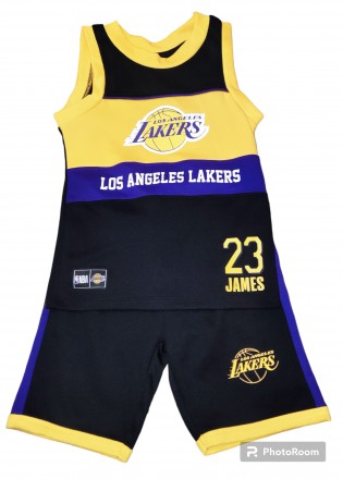 Детская, баскетбольная форма Primark NBA Los Angeles Lakers, James, примерно, на. . фото 3