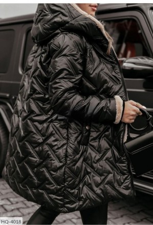 Куртка HQ-4017
Тканина: плащовка стібка, підкладка хутро, силікон 200
Розмір: 42. . фото 4