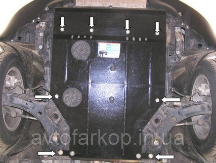 Н
Защита двигателя, КПП, радиатора для автомобиля:
Fiat Sedici (2006-) Кольчуга
. . фото 5