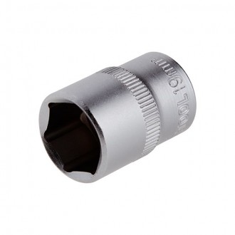 Головка шестигранна 1/2", 19мм*38мм. INTERTOOL ET-2019. Полтава. фото 1 Головка шестигранна 1/2", 19мм*38мм. INTERTOOL ET-2019. Полтава. фото 1