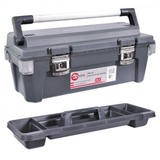 Ящик для інструментів з металевими замками 25.5" 650*275*265 мм INTERTOOL BX-602. Полтава. фото 1 Ящик для інструментів з металевими замками 25.5" 650*275*265 мм INTERTOOL BX-602. Полтава. фото 1