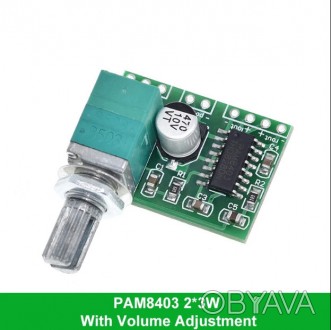 PAM8403 Мини-5 В цифровой аудиоусилитель Плата Модуль усилителя мощности с перек. . фото 1