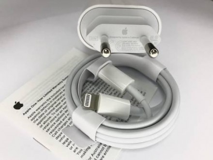  Мережевий зарядний пристрій USB-C iPhone12 20W 20W 2в1 Original (в коробці) - б. . фото 5